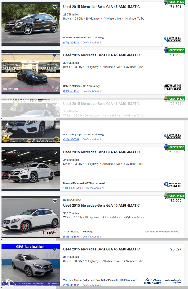 Illustration for article titled Reminder: You Can Buy a 355 HP Turbo-Four Mercedes AMG for the Price of a Civic